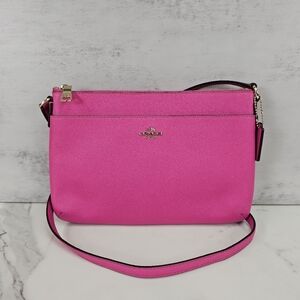 Coach Women's Crossgrain Leather Crossbody With Pop Up Pouch (Missing Pouch)